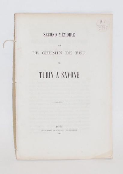 [MERGER] Second mémoire sur le chemin de fer de Turin à Savone. Turin, Imprimerie...