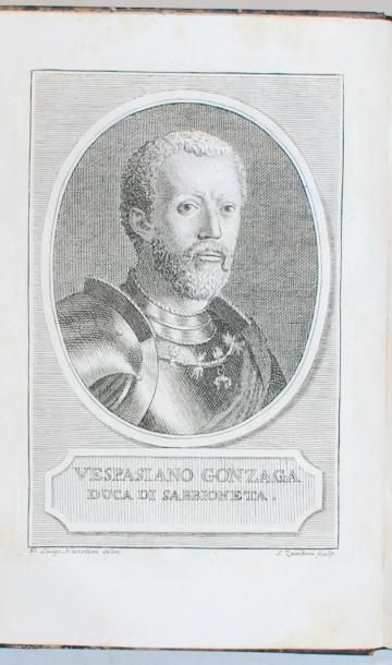AFFO.Ireneo Vita di Vespasiano Gonzaga, duca di Sabbioneta, e Trajetto, marchese...