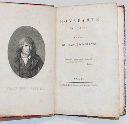GIANNI. Francesco Bonaparte in Italia. Poema. Milan, Carlo Civati, (1798), 1 volume...