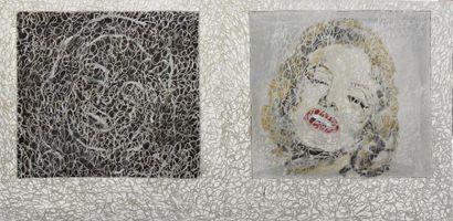 Philippe PASQUA (né en 1965) Marilyn, 1997
Huile sur toile signée et datée au dos.
96,5...
