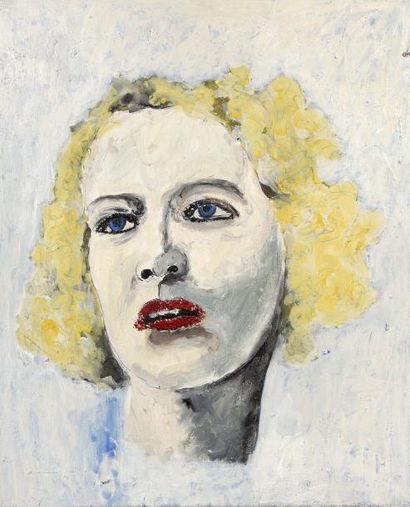 Philippe PASQUA (né en 1965) Femme blonde, 1997
Huile sur toile signée et datée au...
