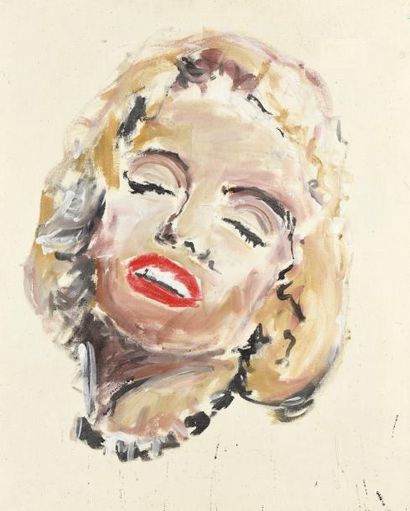 Philippe PASQUA (né en 1965) Marilyn, 1997
Huile sur toile signée au dos et datée.
73...