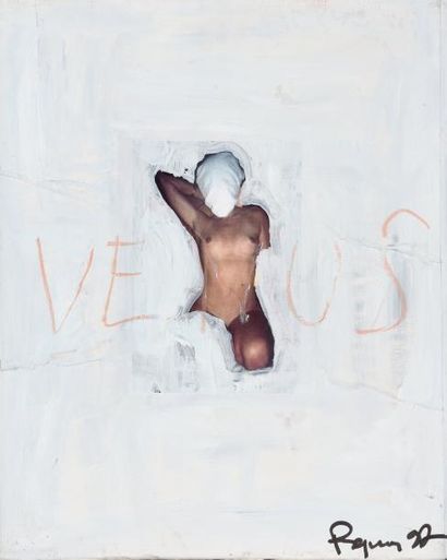 Philippe PASQUA (né en 1965) Vénus, 1997
Technique mixte sur papier marouflé sur...