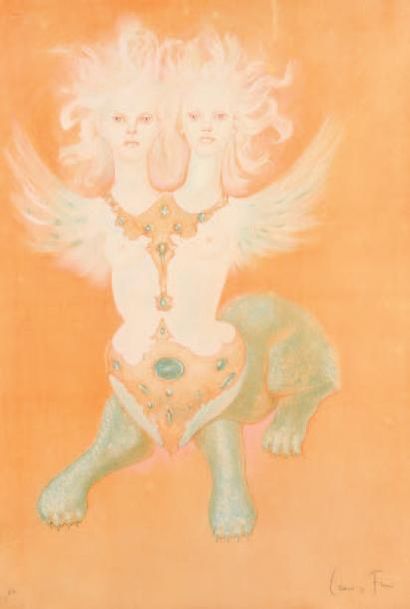 Léonor FINI (1907-1996) Sphinge à deux têtes
Lithographie en couleur, épreuve d'artiste,...