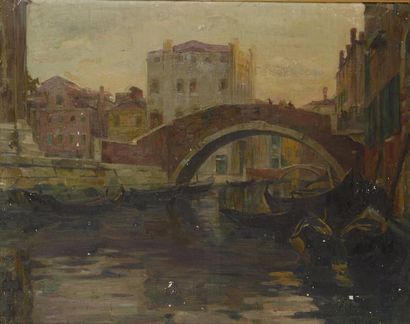 Ecole française vers 1930 Vue de Venise
Huile sur toile
60 x 76 cm