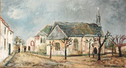 Henry de WAROQUIER (1881-1970) Chapelle à Ferrières, 1931
Huile sur toile signée...