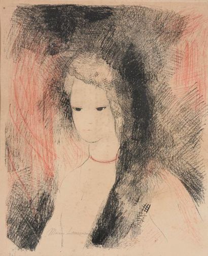Marie LAURENCIN (1883-1956) Linda, 1955
Lithographie en couleurs signée et numérotée.
Jaunie,...