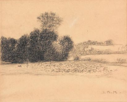 Jean-Baptiste MILLET (1831-1906) Le bosquet
Estampe, monogrammée en bas à droite.
22...