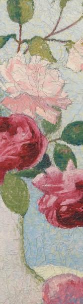 Achille LAUGE (1861-1944) Vase de roses
Huile sur toile, signée et datée 1921 en...
