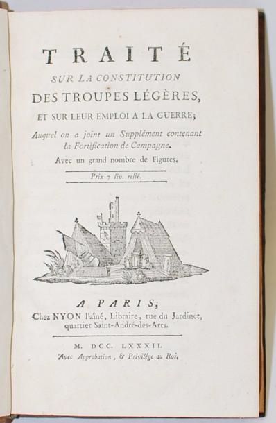 [GRIMOARD (Philippe-Henri de)] et [GUGY] Traité sur la constitution des Troupes légères...
