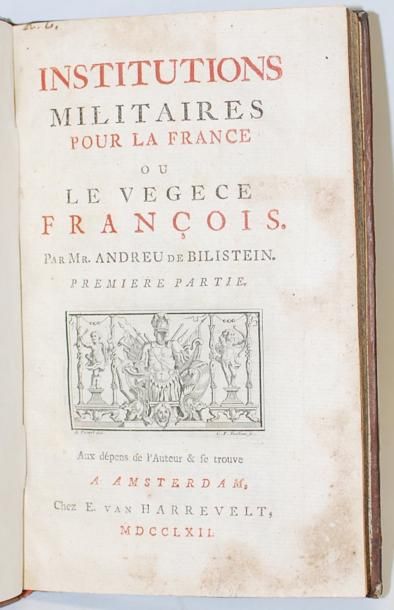 ANDREU DE BILISTEIN (Charles-Léopold) Institutions militaires pour la France, ou...