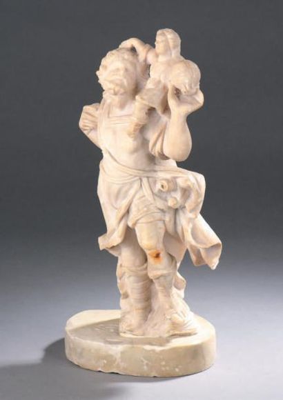 null «Saint Joseph portant l'enfant Jésus»
Sculpture en albâtre.
Probable travail...