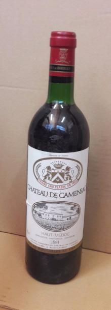 null 1 Bouteille de Camensac, 1981.
Niveau légèrement bas.