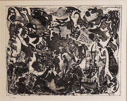 Raphaëlle PIA (née en 1942) 3e état, 1976
Eau-forte.
19 x 25,5 cm