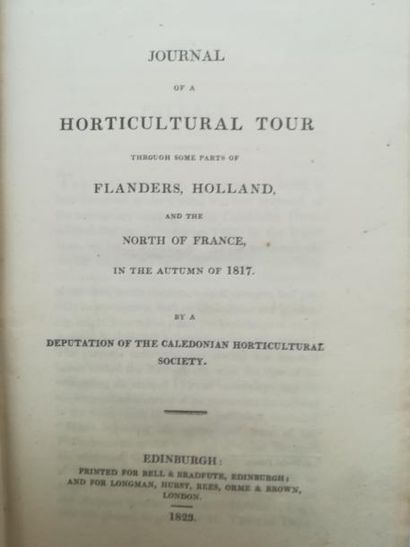 null JOURNAL of a Horticultural tour through some parts of Flanders, Holland and...