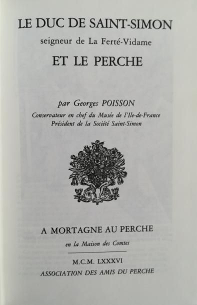 null POISSON. Le duc de Saint-Simon, seigneur de La Ferté-Vidame et le Perche. Mortagne...