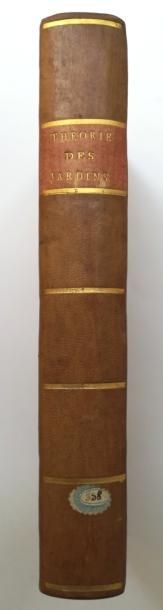 null THÉORIE des Jardins. Paris, Pissot, 1776, in-8, demi-basane brune, dos lisse...