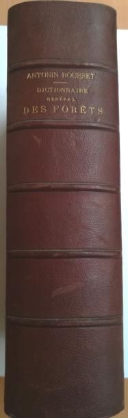 null ROUSSET. Dictionnaire général des forêts. Nice, Cauvin, 1871, in-4, demi-chagrin.	

Six...