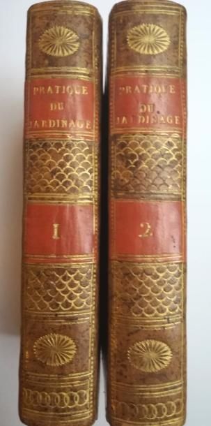 null SCHABOL. La pratique du jardinage. Paris, Bassompierre, 1781, 2 volumes in-12,...