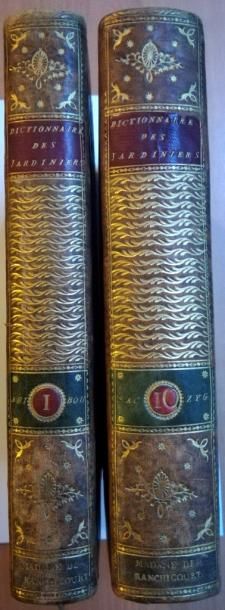 null DICTIONNAIRE des jardiniers. Paris, Huillot, 1785, 10 volumes in-4, demi-veau...