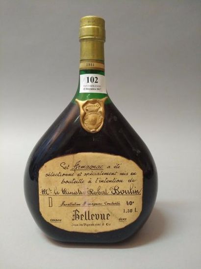 null Un magnum ARMAGNAC BELLEVUE- JEAN de VIGNEAU AINE & Cie. 1941
Mis en bouteille...