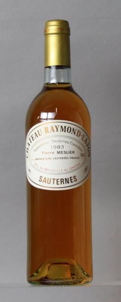 null Une bouteille CHÂTEAU RAYMOND LAFON - Sauternes 1983