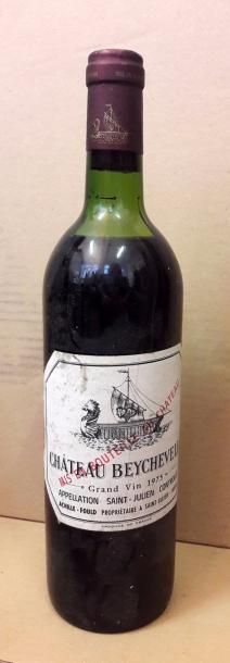 null Une bouteille CHÂTEAU BEYCHEVELLE 3é GCC – St Julien 1975

Niveau haut épau...