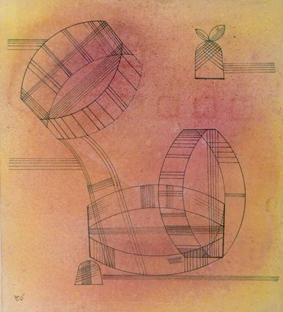 Vassily KANDINSKY (1866-1944) 
Construction-souffle, juin 1931
Aquarelle et encre...