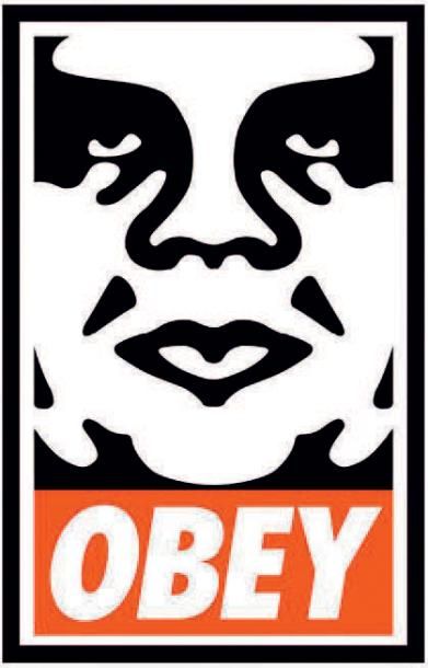 Shepard FAIREY (né 1970) 
Icon Obey
Lithographie signée et datée.
91 x 61 cm