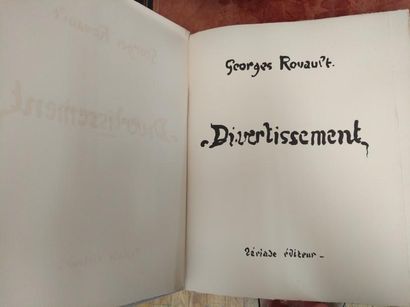 Georges ROUAULT (1871-1958) 
Divertissement
Tériade éditeur. 1943. Manuscrit peint...