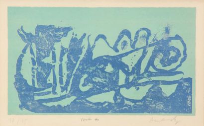 Pierre Alechinsky (né en 1927) Venise (?) 1960
Lithographie signée en bas à droite...