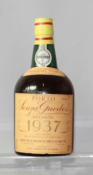 null 1 bouteille PORTO SOUZA GUEDES 1937 Mis en bouteille en 1972