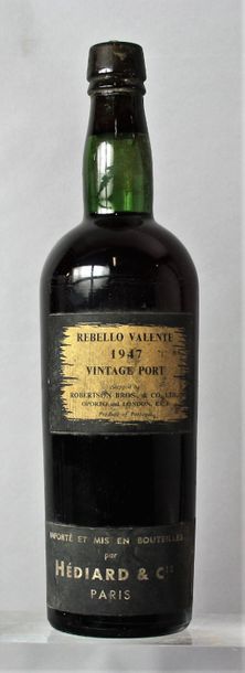 null 1 bouteille PORTO REBELLO VALENTE 1947 Certificat de l'IVP au dos.