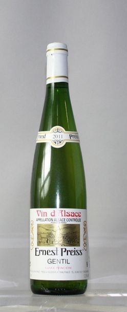 null LOT DE 18 BOUTEILLES VINS D'ALSCE "Cuvée particulière3 - E.PREISS 5 bouteilles...