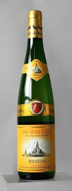 null 6 bouteilles RIESLING "Vieilles vignes" - CAVES DE HUNAWIHR 2014 LOT VENDU "EN...