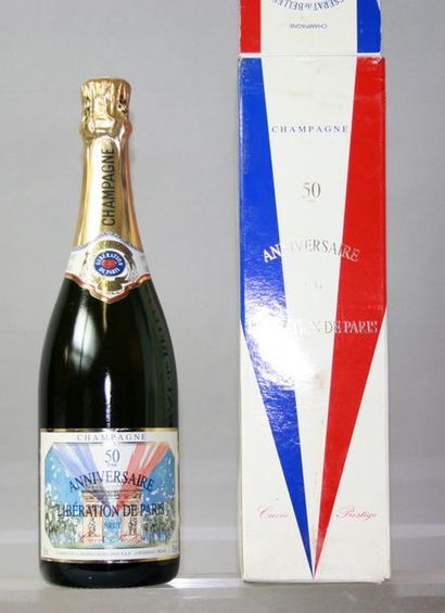 null 1 bouteille CHAMPAGNE BESSERAT DE BELLEFON 50ème anniversaire Libération de...