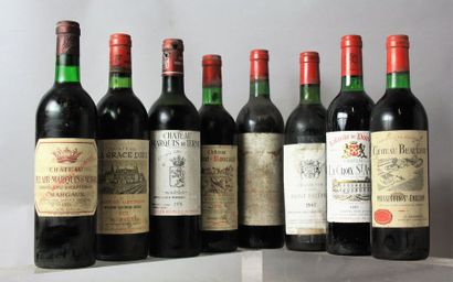 null LOT DE 12 BOUTEILLES ET 1 MAGNUM DE BORDEAUX ROUGES MILLESIMES 1974 A 2010 :
...