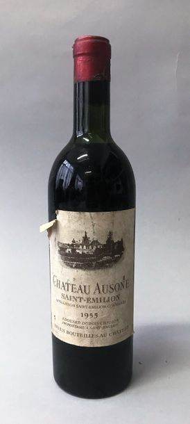 null 1 bouteille CHÂTEAU AUSONE 1er GCC (A) - St. Emilion 1955
Etiquette tachée,...