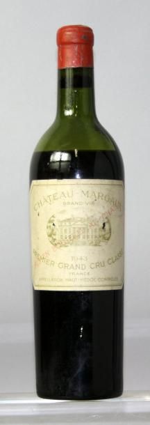 null 1 bouteille CHÂTEAU MARGAUX 1er GCC - Margaux 1943
 

Etiquette légèrement abimée,...