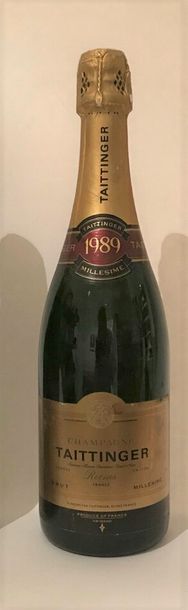 null 4 bouteilles CHAMPAGNE TAITTINGER BRUT MILLESIME :
 1 bouteille de 1985 - 1...