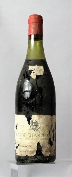 null LOT DE 4 BOUTEILLES BOURGOGNES ROUGES 1949
 2 bouteilles BEAUNE CHAMPIMONTS...