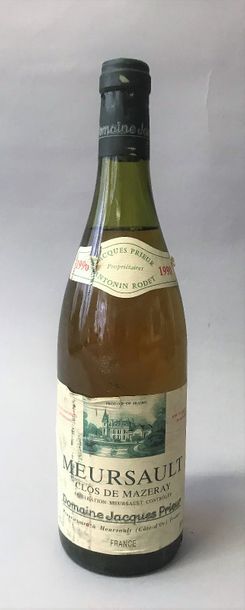 null 1 bouteille MEURSAULT 1er cru "Clos de MAZERAY" - J. PRIEUR 1990
 Etiquette...