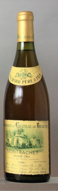 null 1 bouteille MONTRACHET - BOUCHARD P& F 1990
 Etiquette légèrement tachée, g...