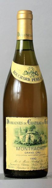 null 1 bouteille MONTRACHET - BOUCHARD P& F 1990
 Etiquette légèrement tachée, g...