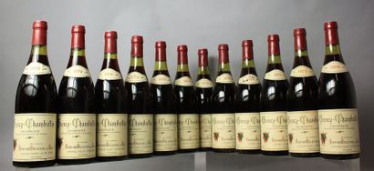 null 12 bouteilles GEVREY CHAMBERTIN 1er cru "Les Champeaux" - E. DELAUNAY 1979