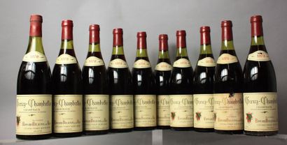 null 10 bouteilles GEVREY CHAMBERTIN 1er cru "Les Champeaux" - E. DELAUNAY 1979
2...