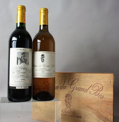 null 2 BOUTEILLES CHÂTEAU du GRAND BOS Blanc - Graves
1 bouteille de 1996 et 1 de...