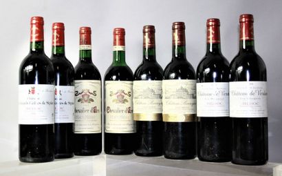 null LOT DE 16 BOUTEILLES BORDEAUX DIVERS MILLESIMES 1986 à 2004 :
 2 bouteilles...