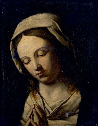 École ITALIENNE du XVIIIe siècle, suiveur de SASSOFERRATO Vierge en prière
Toile.
(Restaurations...