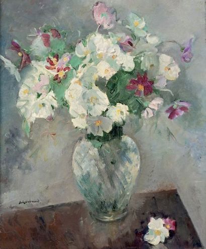 Abel GERBAUD (1888-1954) Vase de fleurs
Huile sur toile.
Signée en bas à gauche.
65...